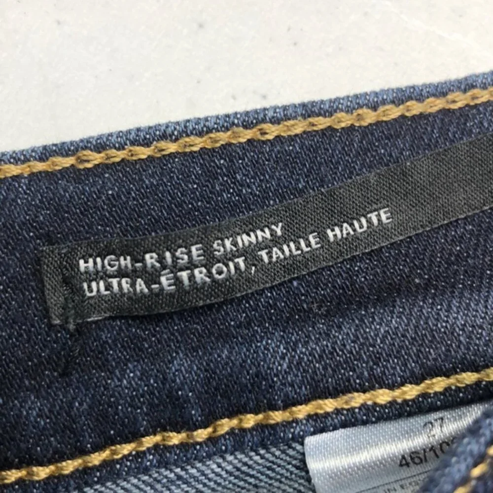 LIKE NEW BANANA REPUBLIC HIGH-RISE SKINNY JEANS 27x27 ⭐️